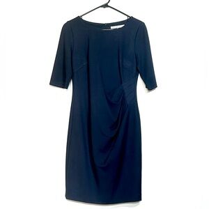 Trina Turk navy midlength dress